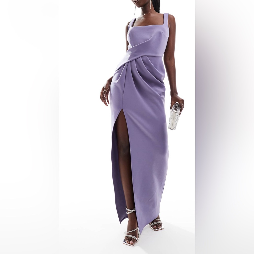 ASOS Lavender Draped Dress
